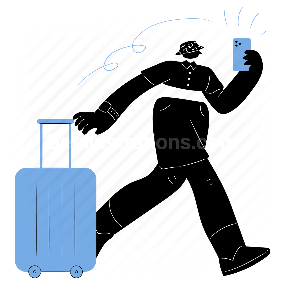 luggage, baggage, smartphone, phone, mobile, airport, tourist, tourism